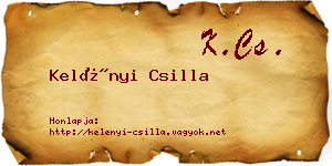 Kelényi Csilla névjegykártya